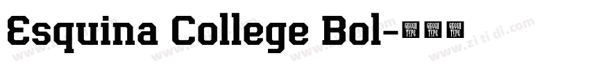 Esquina College Bol字体转换